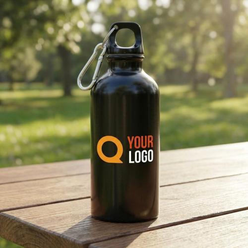 Gerecyclede roestvrijstalen enkelwandige fles (400 ml) Sable