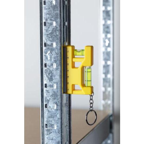 Gerecycled ABS sleutelhanger met waterpas Indira