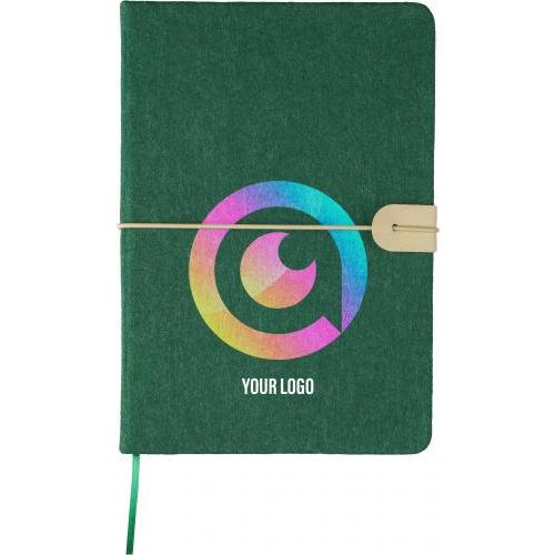 Gerecycled vilt notitieboek (A5) Dario Original