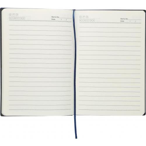 Gerecycled PU-notitieboek (A5) Elian Original