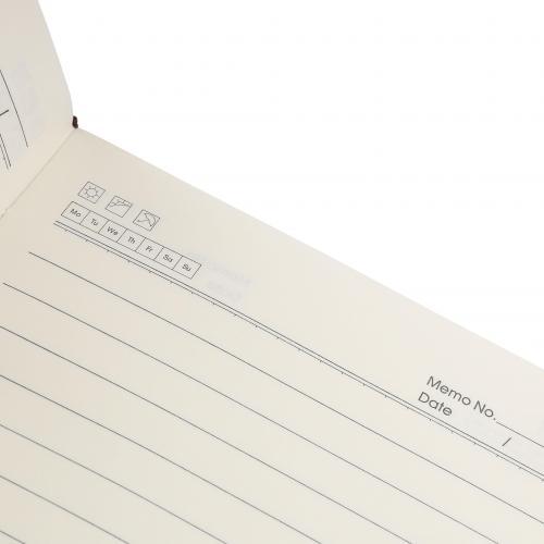 Gerecycled PU-notitieboek (A5) Elian Original