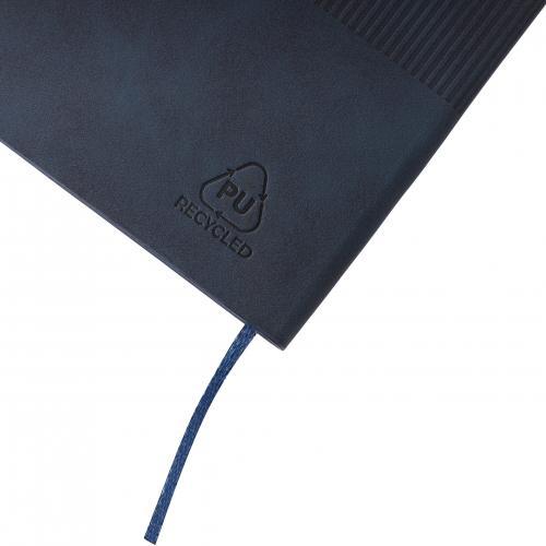 Gerecycled PU-notitieboek (A5) Elian Original