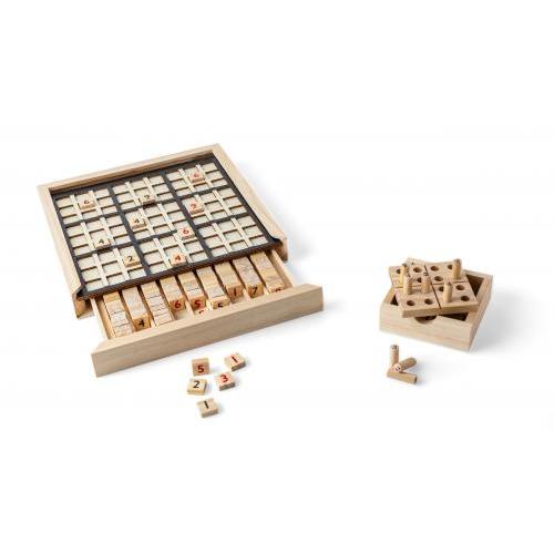 Grenenhouten mini Sudoku set Kenza
