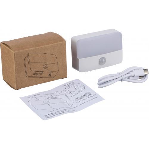 Recycled ABS oplaadbaar sensorlicht Ari