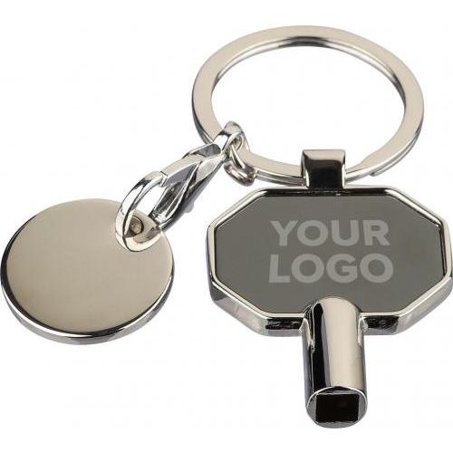 Recyclede zinklegering ontluchting sleutelhanger Mara