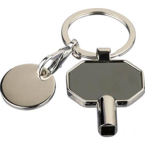 Recyclede zinklegering ontluchting sleutelhanger Mara