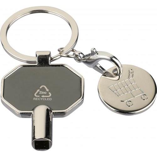 Recyclede zinklegering ontluchting sleutelhanger Mara