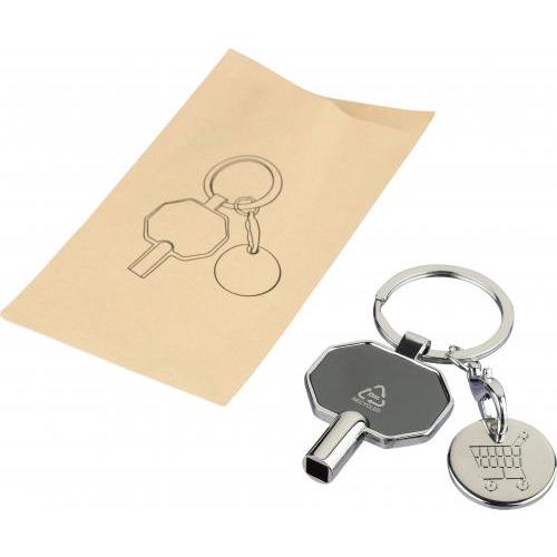 Recyclede zinklegering ontluchting sleutelhanger Mara