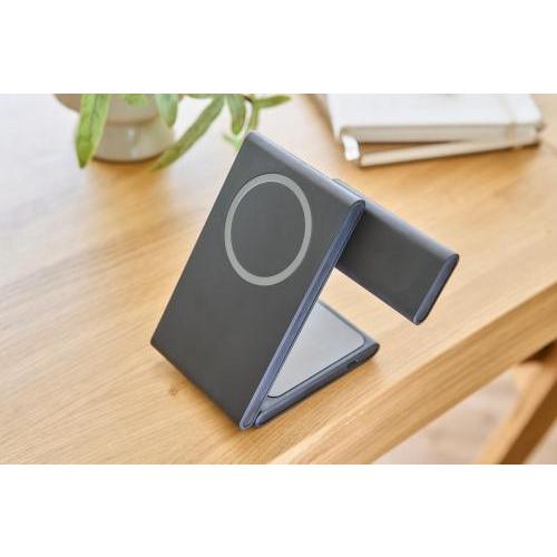 Recyceltes ABS 3-in-1 magnetisches kabelloses Ladegerät Valerio