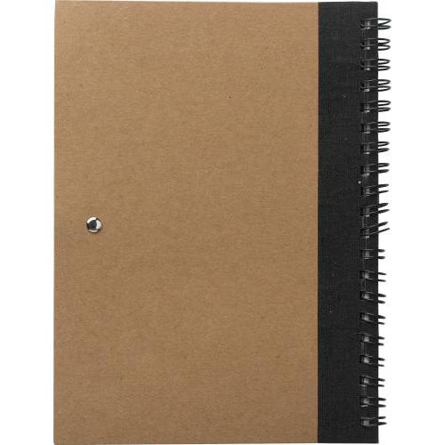Notizbuch Stella | Recycelter Karton | Liniert | Kugelschreiber
