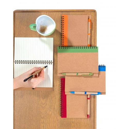 Notizbuch Stella | Recycelter Karton | Liniert | Kugelschreiber