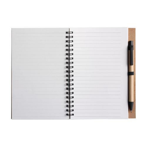 Notizbuch Stella | Recycelter Karton | Liniert | Mit Kugelschreiber