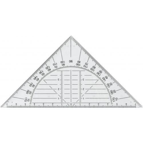 Geodreieck aus Kunststoff Jaden