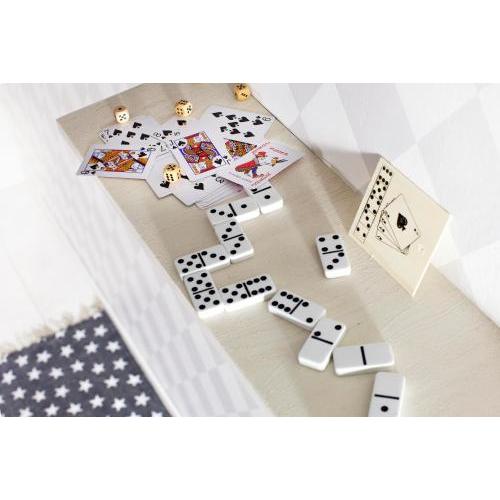 Karten und Würfelspiel in Holzbox Myriam