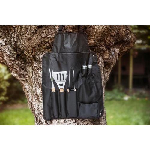 Nylon (600D) schort met barbecue set Hugo