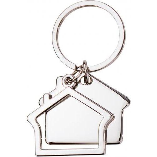 Schlüsselanhänger aus Zink-Aluminium in Hausform Amaro