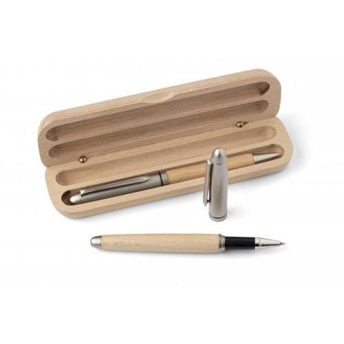 Schreibset aus Buchenholz Oliviero