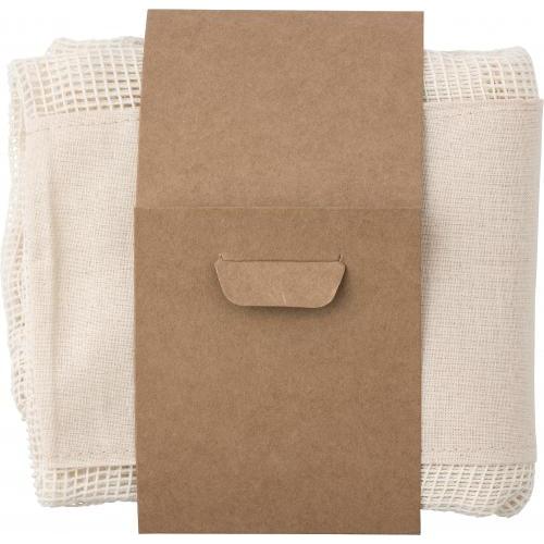 Set van drie herbruikbare katoenen zakjes Adele