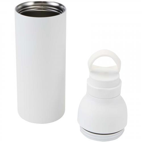 Illuminate 650 ml RCS gerecyclede dubbelwandige roestvrijstalen waterfles met 3-delige dekselset