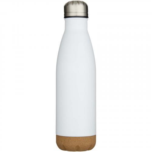 Cove 500 ml dubbelwandige vacuüm geïsoleerde roestvrijstalen waterfles met kurkdetails