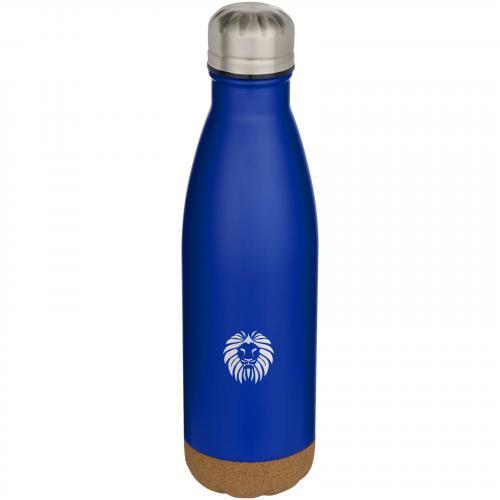 Cove 500 ml dubbelwandige vacuüm geïsoleerde roestvrijstalen waterfles met kurkdetails