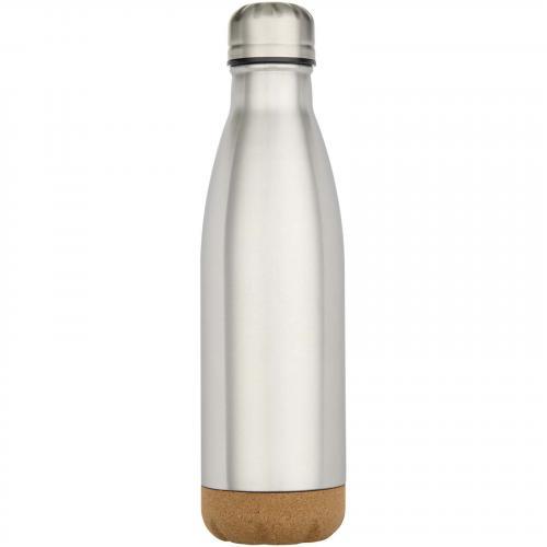 Cove 500 ml dubbelwandige vacuüm geïsoleerde roestvrijstalen waterfles met kurkdetails