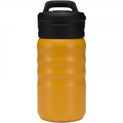 Knox 350 ml RCS gerecyclede dubbelwandige roestvrijstalen sportfles met uitklapbaar rietje