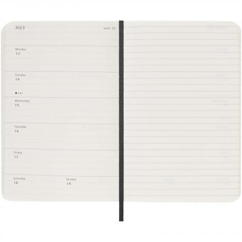 Moleskine pocket week-agenda voor 12 maanden met zachte kaft
