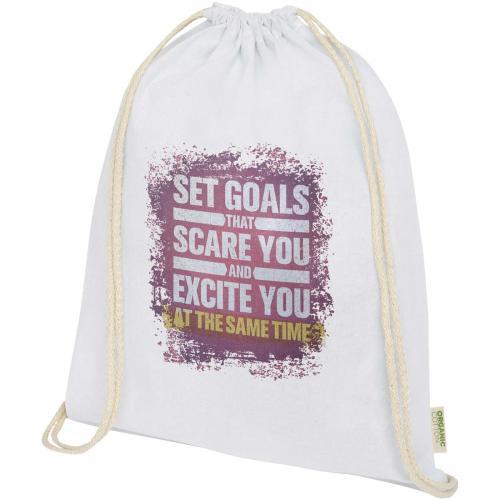 Odisha 140 g/m² OCS biologisch katoenen trekkoordtas 5l