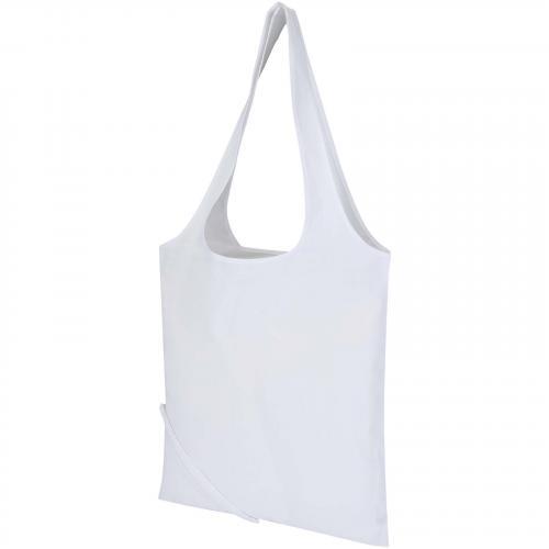 Madras blend 140 g/m² GRS-gecertificeerde, gerecyclede, opvouwbare katoenen draagtas, 7 liter