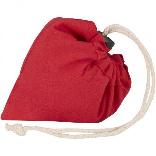 Madras blend 140 g/m² GRS-gecertificeerde, gerecyclede, opvouwbare katoenen draagtas, 7 liter