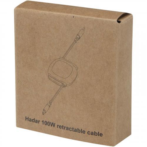 Alphard 100w oplaadkabel van gerecycled plastic met uitschuifbare kabel, carplay 5-in-1 en PD-oplaadfunctie