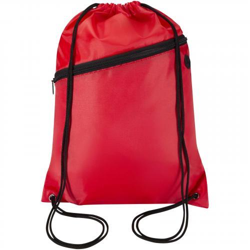 Oriole RPET-tas met trekkoord en voorvak met ritssluiting, 5 liter