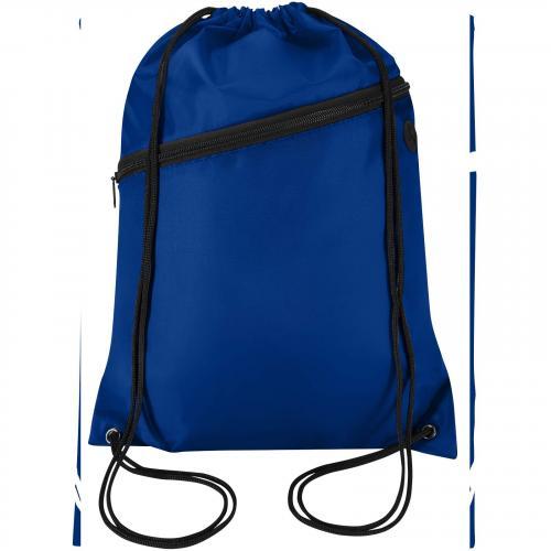 Oriole RPET-tas met trekkoord en voorvak met ritssluiting, 5 liter