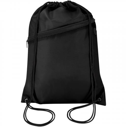 Oriole RPET-tas met trekkoord en voorvak met ritssluiting, 5 liter