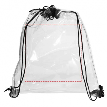 Lancaster transparent drawstring backpack 5l