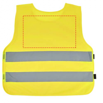 Safety vest back