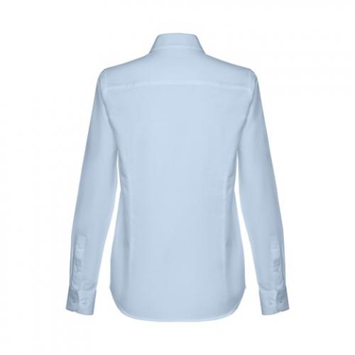 Womens longsleeved oxford shirt with pearl coloured buttons. Light blue Thc tokyo women ii