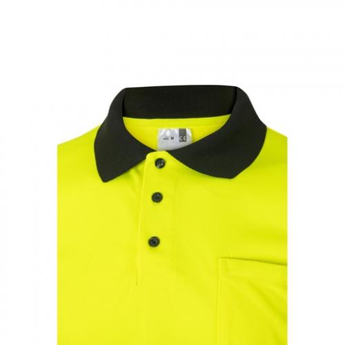 Twotone birdeye polo shirt 160gm² with short sleeves in polyester 100% Vl cupid