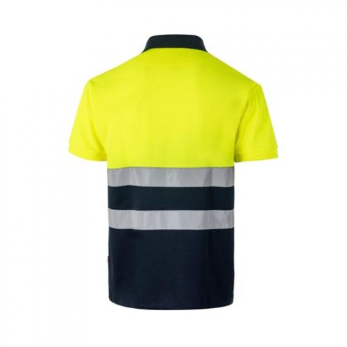 Twotone birdeye polo shirt 160gm² with short sleeves in polyester 100% Vl cupid