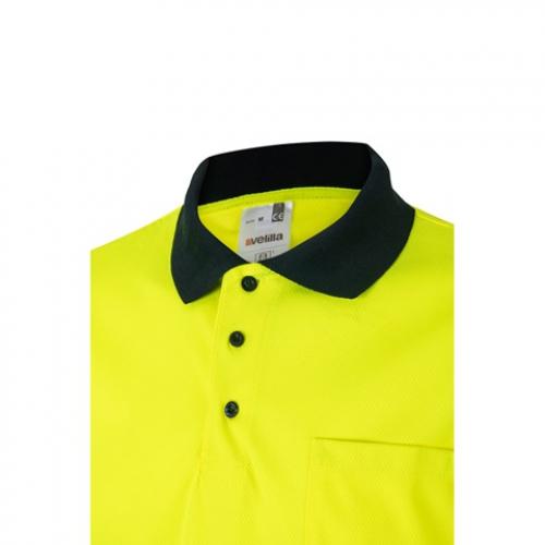Twotone birdeye polo shirt 160gm² with short sleeves in polyester 100% Vl cupid