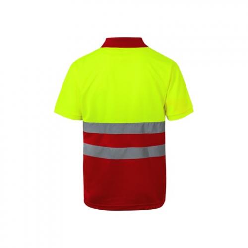 Twotone birdeye polo shirt 160gm² with short sleeves in polyester 100% Vl cupid