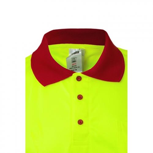 Twotone birdeye polo shirt 160gm² with short sleeves in polyester 100% Vl cupid