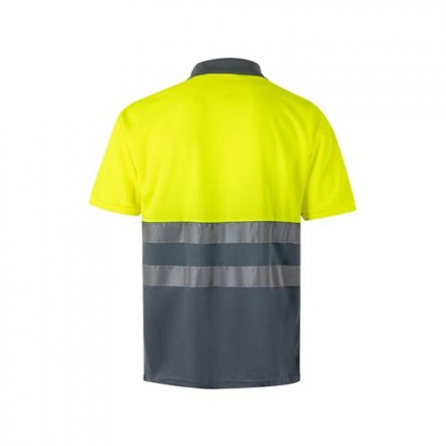 Twotone birdeye polo shirt 160gm² with short sleeves in polyester 100% Vl cupid