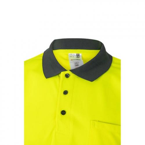 Twotone birdeye polo shirt 160gm² with short sleeves in polyester 100% Vl cupid