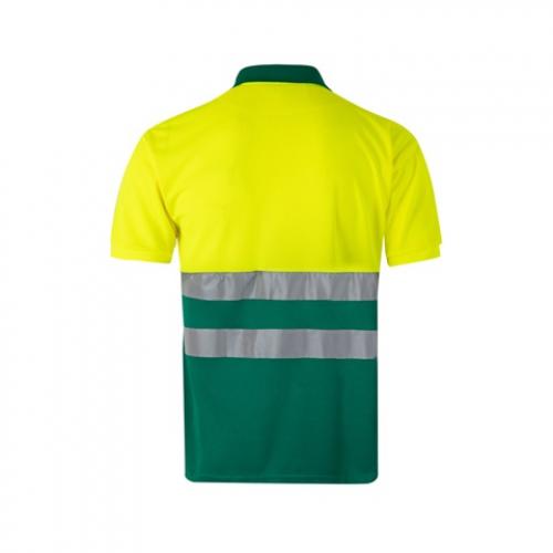 Twotone birdeye polo shirt 160gm² with short sleeves in polyester 100% Vl cupid