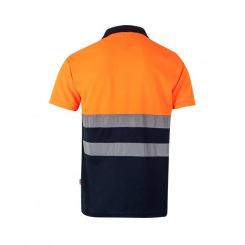 Twotone birdeye polo shirt 160gm² with short sleeves in polyester 100% Vl cupid