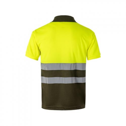 Twotone birdeye polo shirt 160gm² with short sleeves in polyester 100% Vl cupid