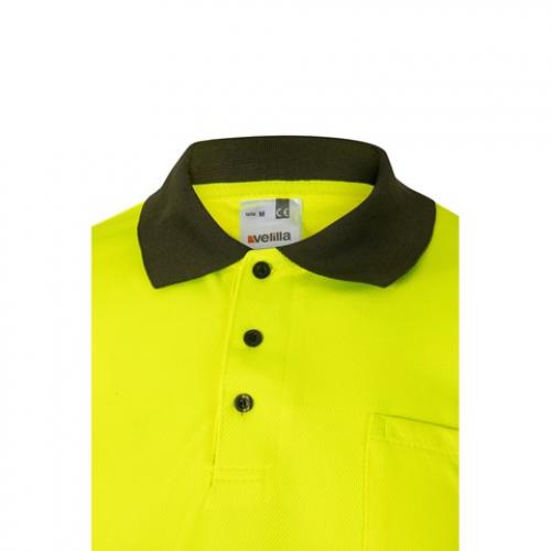 Twotone birdeye polo shirt 160gm² with short sleeves in polyester 100% Vl cupid