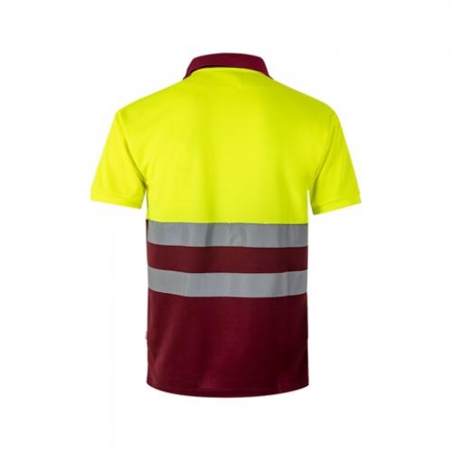 Twotone birdeye polo shirt 160gm² with short sleeves in polyester 100% Vl cupid
